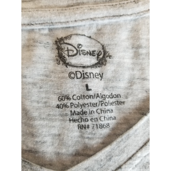 Disney Stitch Grey Cute Graphic Tee Shirt Large - Picture 6 of 7
